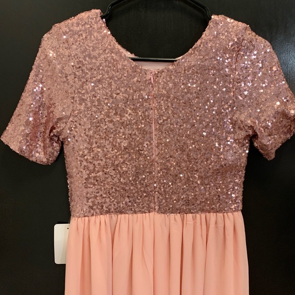 Sequin Bridesmaid/Prom Dress - Picture 3 of 4